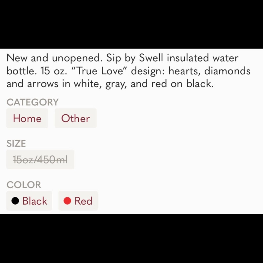 COPY - Sip by Swell water bottle 15oz/450ml - Picture 4 of 4